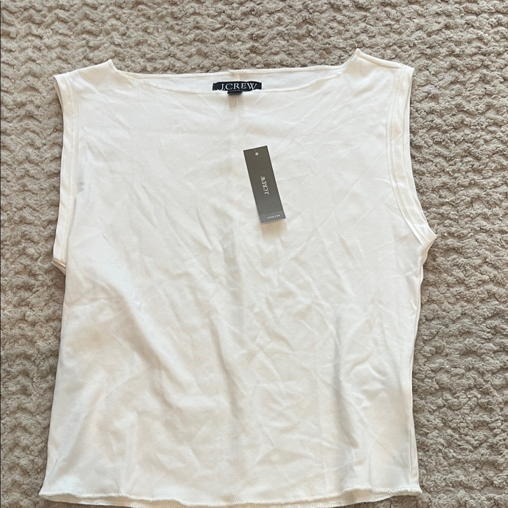NWT J. Crew Refined Rib Shell Tank Top